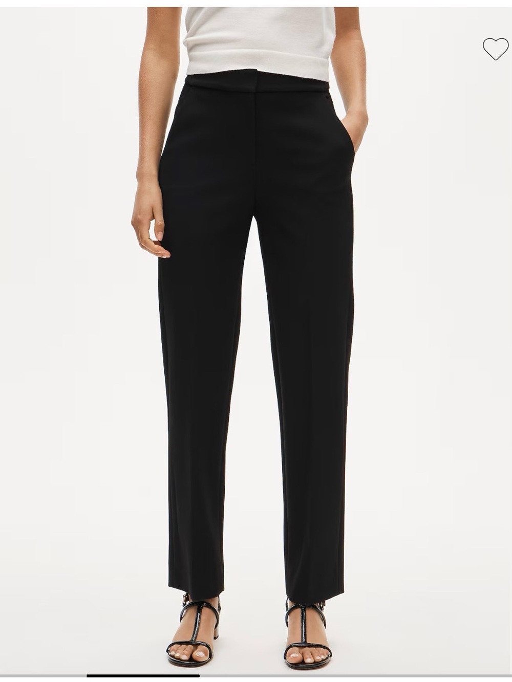 J. Crew Kate Pant in Straight Leg Black